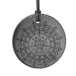 Magical shungite pendant pentacle