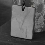 shungite pendant rectangle