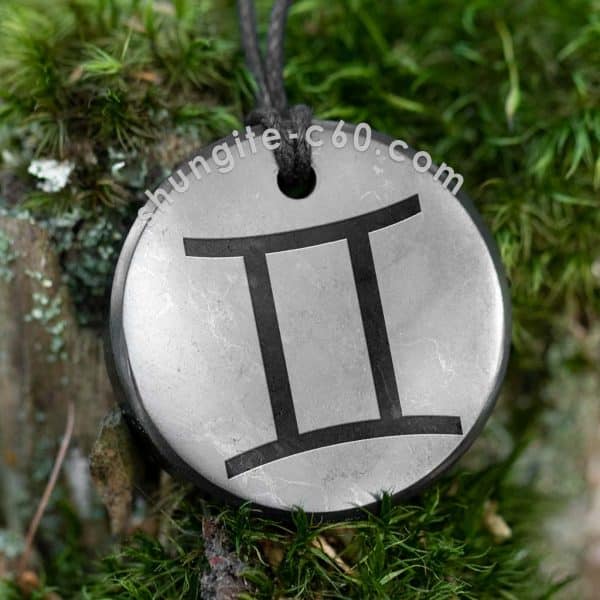 shungite pendant gemini