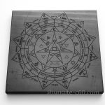 shungite pentacle plate altar