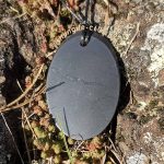 shungite pendant oval from karelia