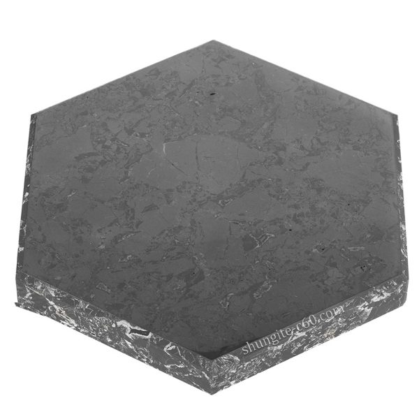 shungite stand hexagon