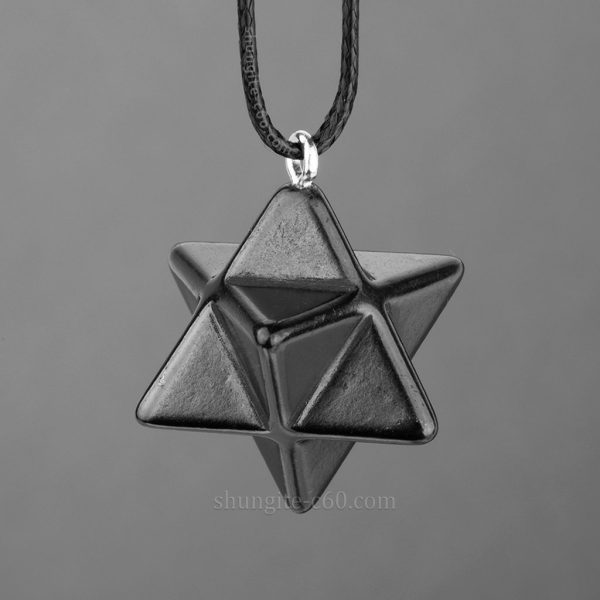 shungite merkaba pendant