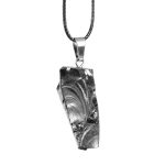 elite shungite pendant of rectangular shape