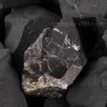 shungite rock with a pyrite and quartz