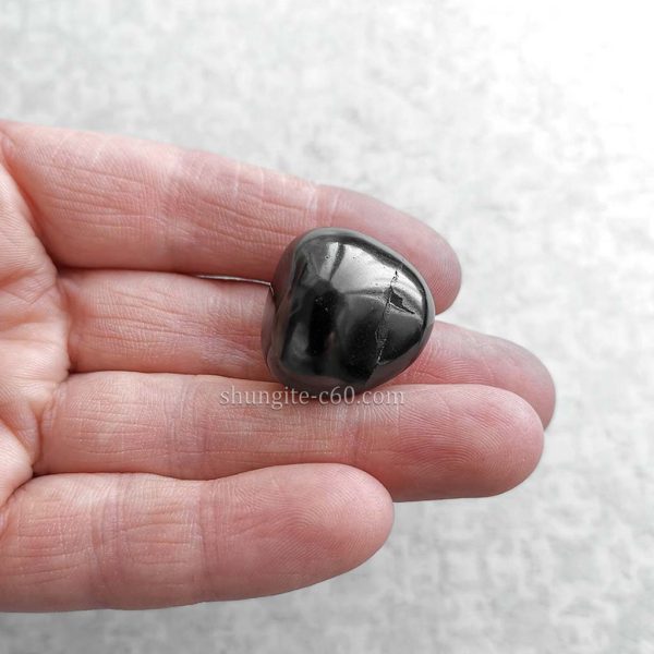 shungite smooth stone from karelia