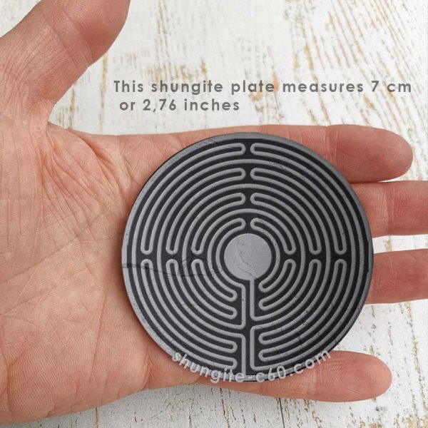 emf protection disc made of shungite stone