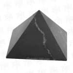 elite shungite pyramid front view quartz veins