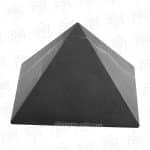 top view elite shungite pyramid symmetry and unpolish