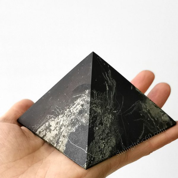 Exclusive shungite pyramid unpolished