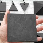 shungite set for EMF Protection shungite square plate 10 cm