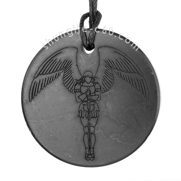 shungite archangel necklace 45mm