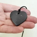 shungite pendant HEART Love black