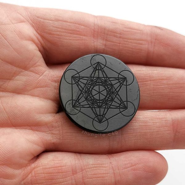 Shungite phone popsocket Metatron 3 cm