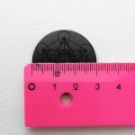 shungite sticker measurements