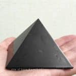 shungite polished pyramid 8 cm