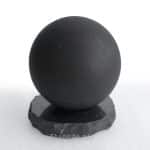 unpolished shungite sphere