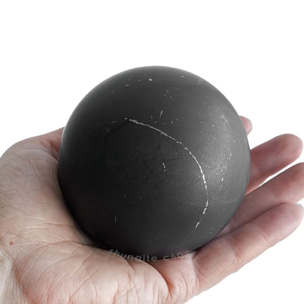 Shungite crystal sphere vs pyramid