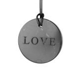 shungite pendant love 35 mm