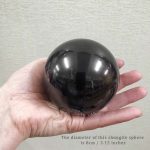 Polished shungite sphere vs unpolished