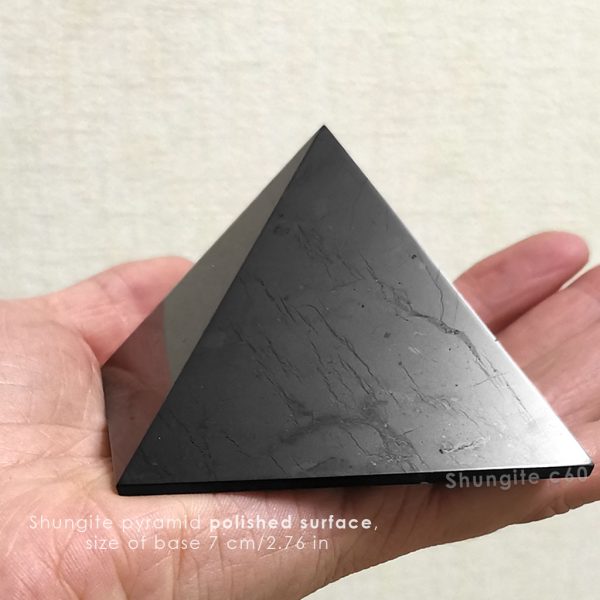 shungite pyramid 70 mm