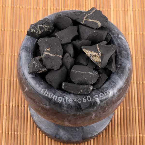 natural shungite stones of 3 type