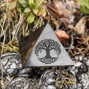 shungite stone pyramid