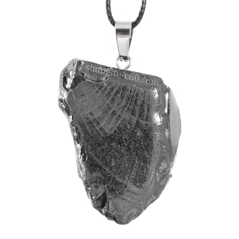 pendant aura made of elite natural stone shungite