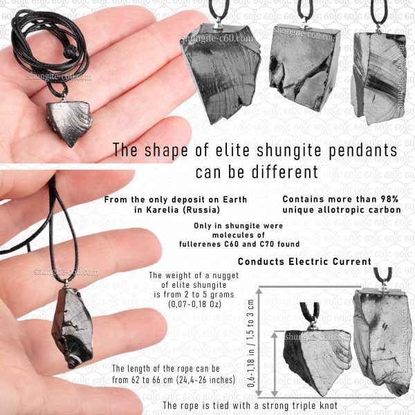 emf protection necklace of shungite