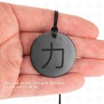 feng shui strength charm with black cord