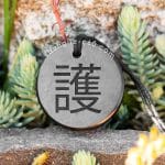 empath protection jewelry shungite pendant with chinese symbol